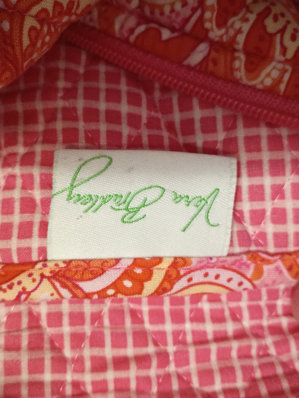Vera Bradley Provencal Paisley Orange Duffel Bag With Zip Around Wallet - Picture 4 of 5